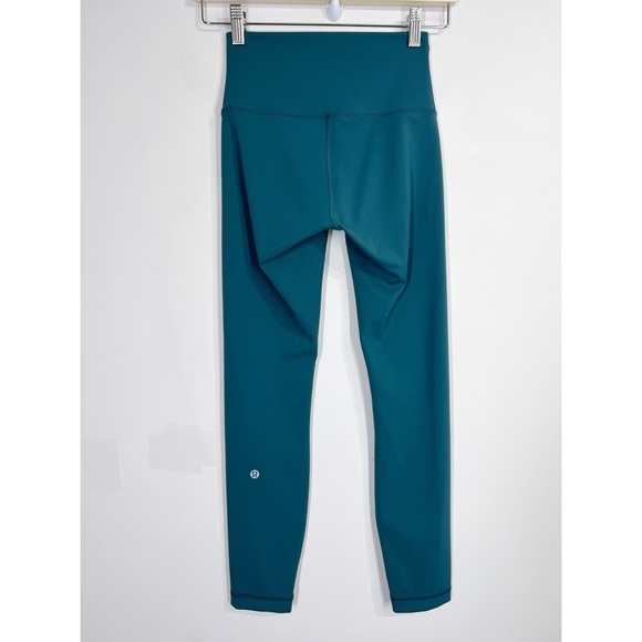 Lululemon Wunder Train High-Rise Tight 25" Storm Teal - Picture 4 of 9